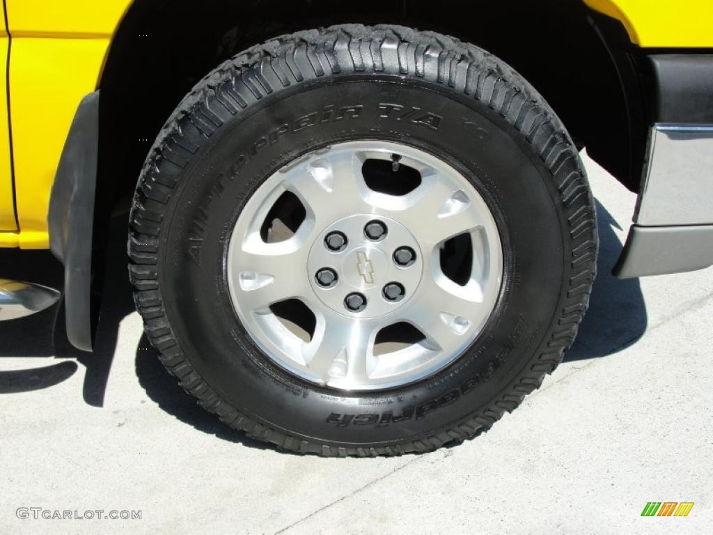 2003 Avalanche 1500 Z71 4x4 - Yellow / Dark Charcoal photo #15