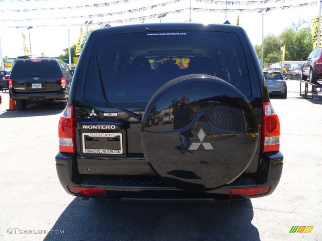 2003 Montero Limited 4x4 - Solano Black Pearl / Charcoal photo #5