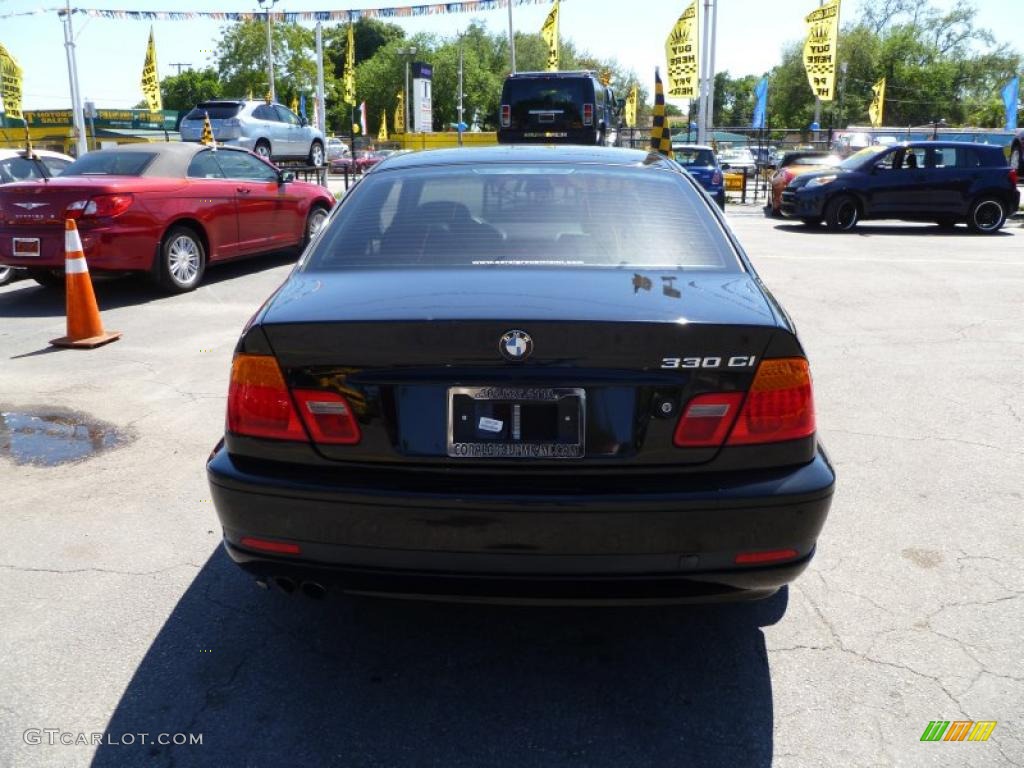 2004 3 Series 330i Coupe - Jet Black / Grey photo #5