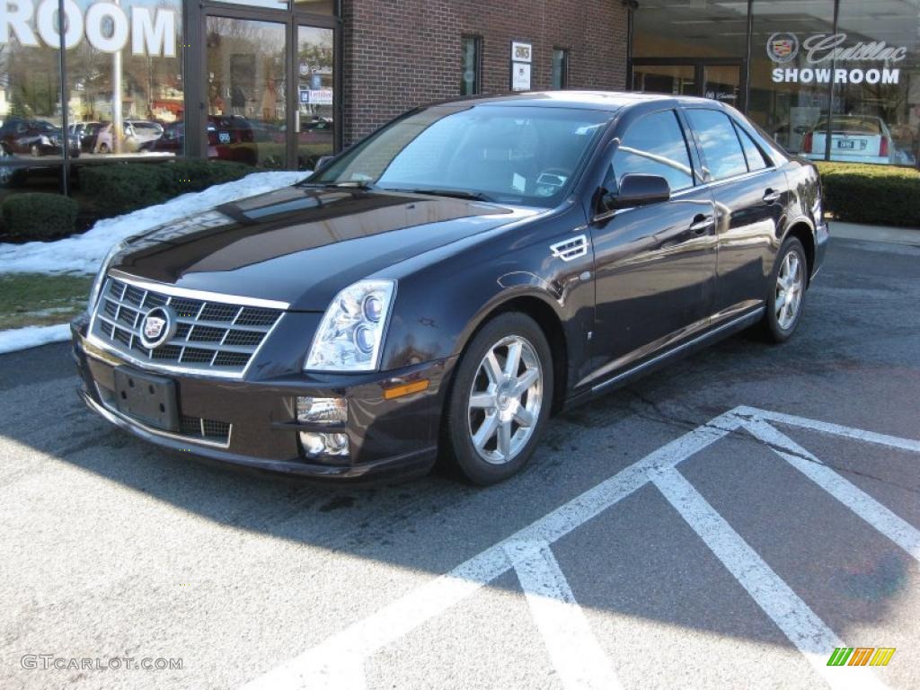 2008 Black Cherry Cadillac Sts 4 V6 Awd 46546276 Gtcarlot