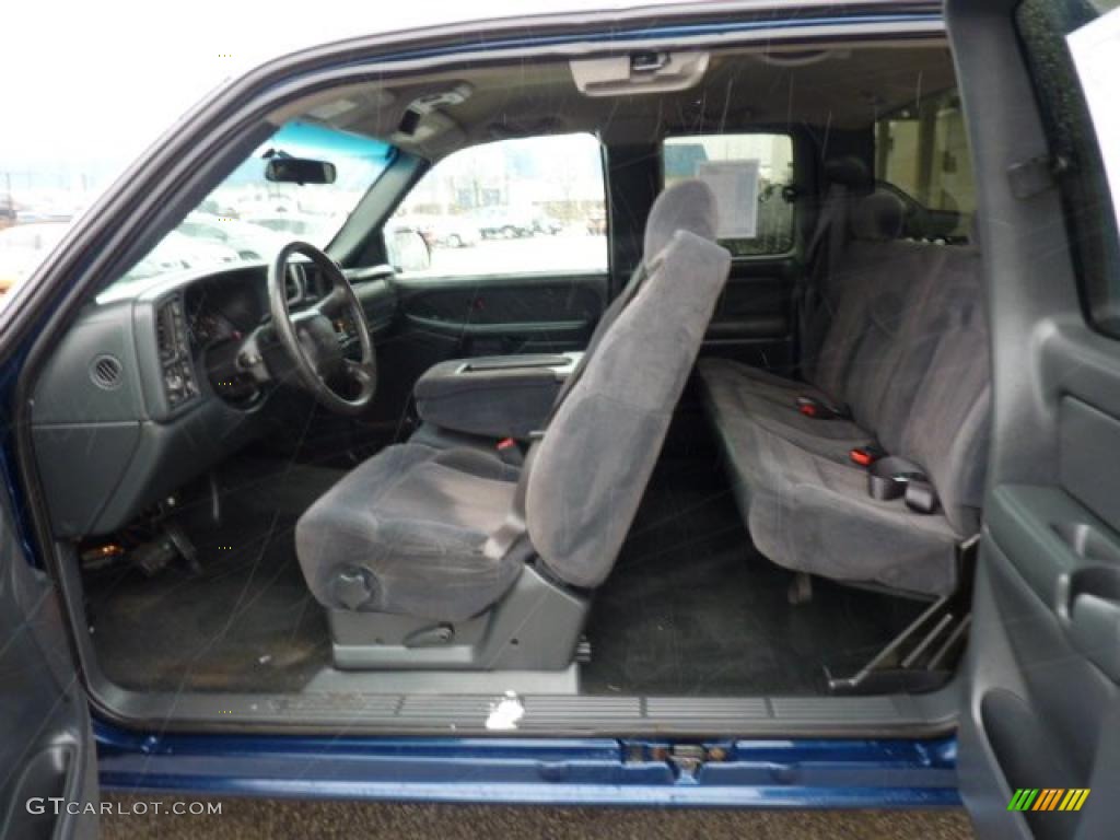 Graphite Interior 2001 Chevrolet Silverado 1500 LS Extended Cab 4x4 Photo #46579955
