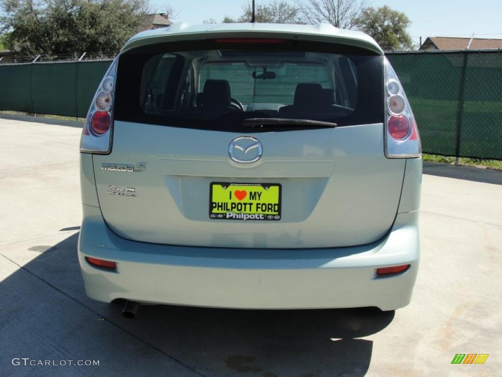 2006 MAZDA5 Sport - Stellar Silver Mica / Black photo #4