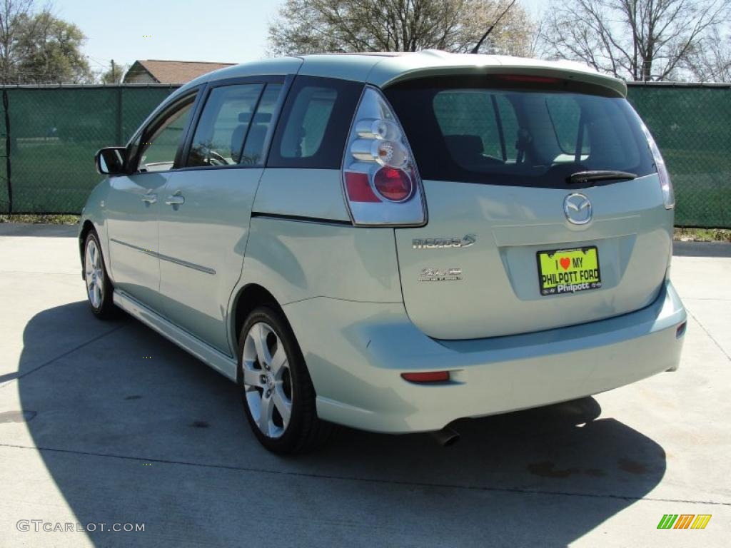 2006 MAZDA5 Sport - Stellar Silver Mica / Black photo #5