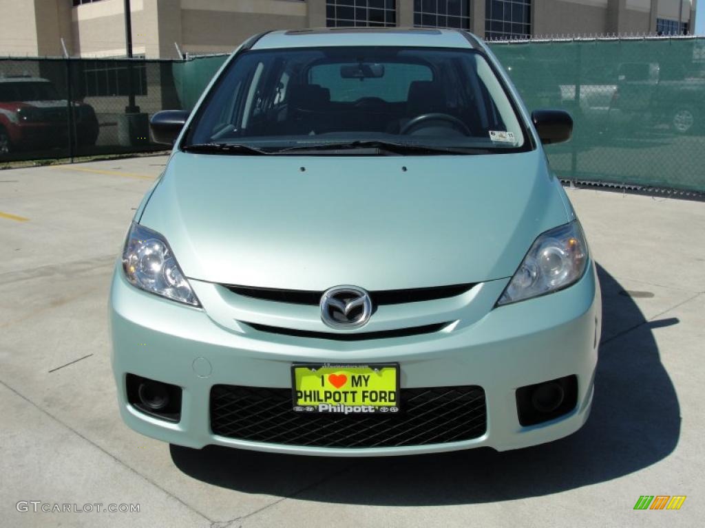 2006 MAZDA5 Sport - Stellar Silver Mica / Black photo #8