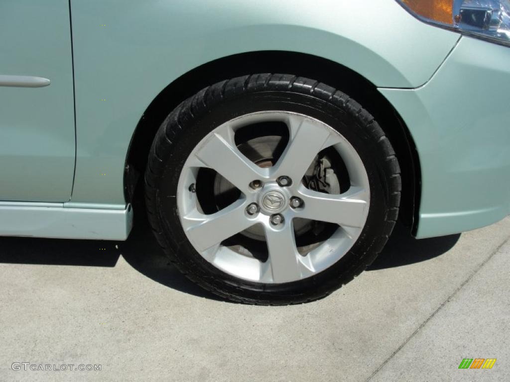 2006 MAZDA5 Sport - Stellar Silver Mica / Black photo #16