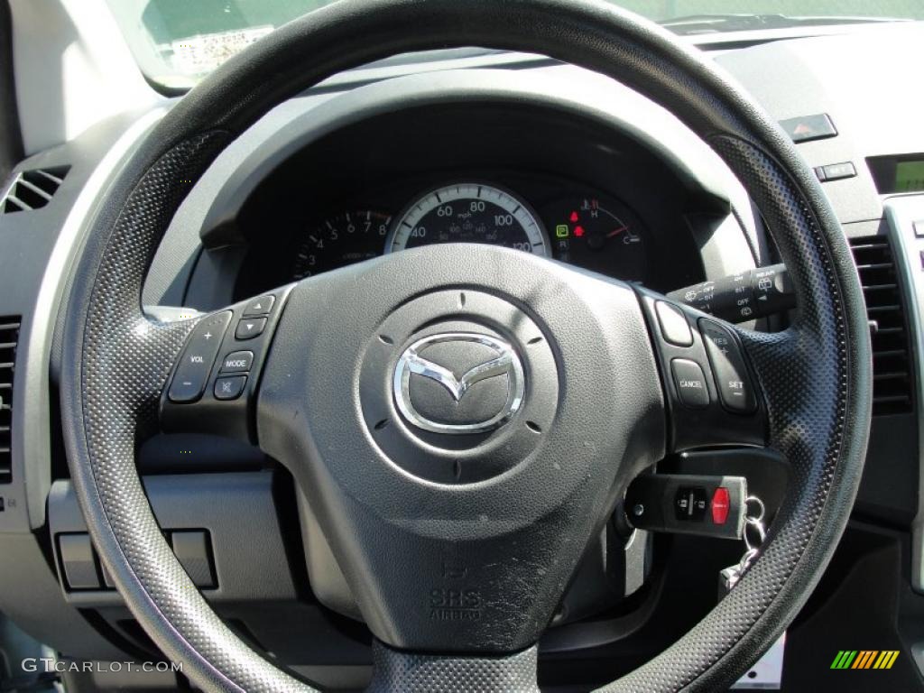2006 MAZDA5 Sport - Stellar Silver Mica / Black photo #47