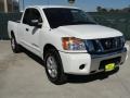 Blizzard White 2010 Nissan Titan SE King Cab