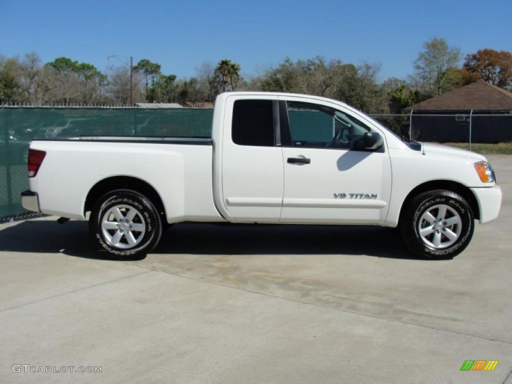Blizzard White 2010 Nissan Titan SE King Cab Exterior Photo #46581148