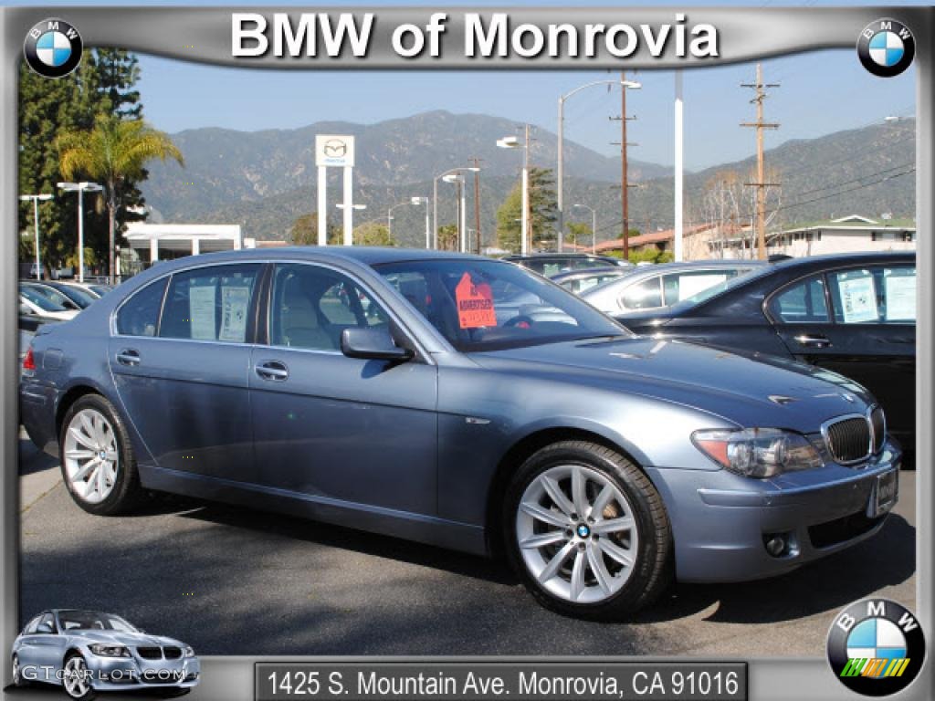 2008 7 Series 750Li Sedan - Michigan Blue Metallic / Cream Beige photo #1