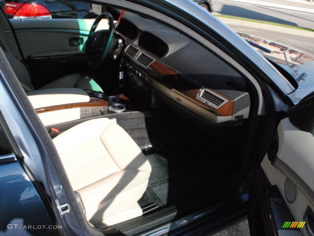 2008 7 Series 750Li Sedan - Michigan Blue Metallic / Cream Beige photo #3