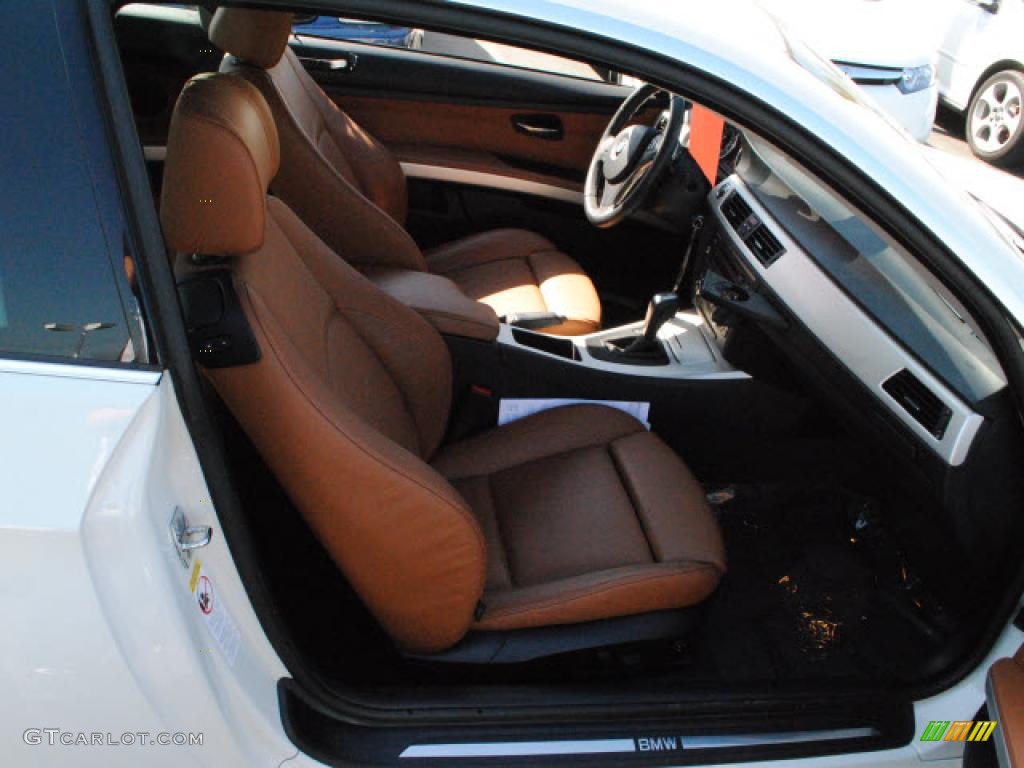 2008 3 Series 335i Coupe - Alpine White / Saddle Brown/Black photo #5
