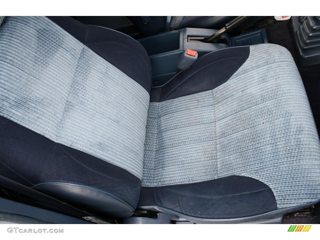Blue Interior 1992 Nissan Hardbody Truck SE V6 Extended Cab Photo #46582766