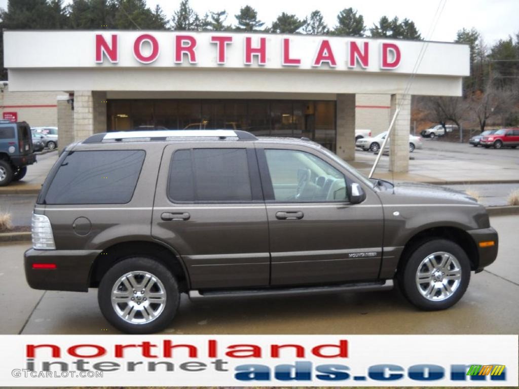 2008 Mountaineer Premier AWD - Stone Green Metallic / Camel photo #1