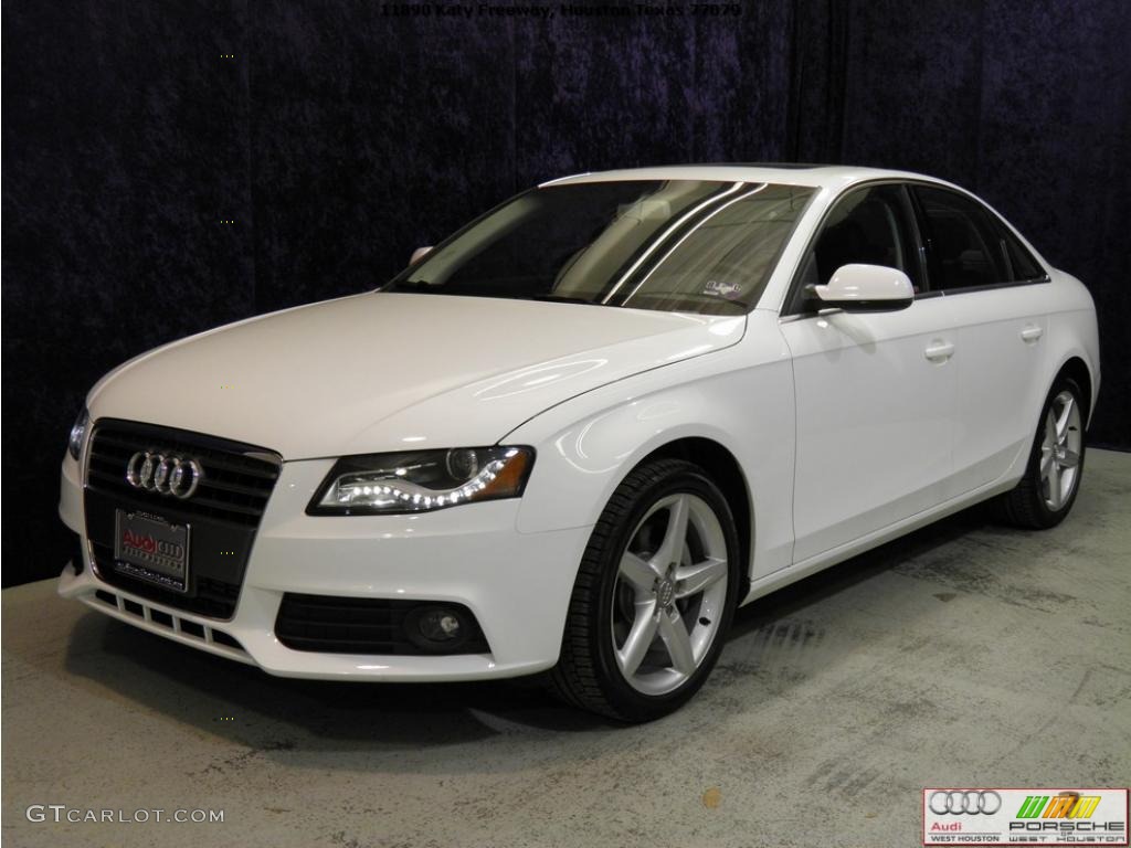 2011 A4 2.0T Sedan - Ibis White / Black photo #3