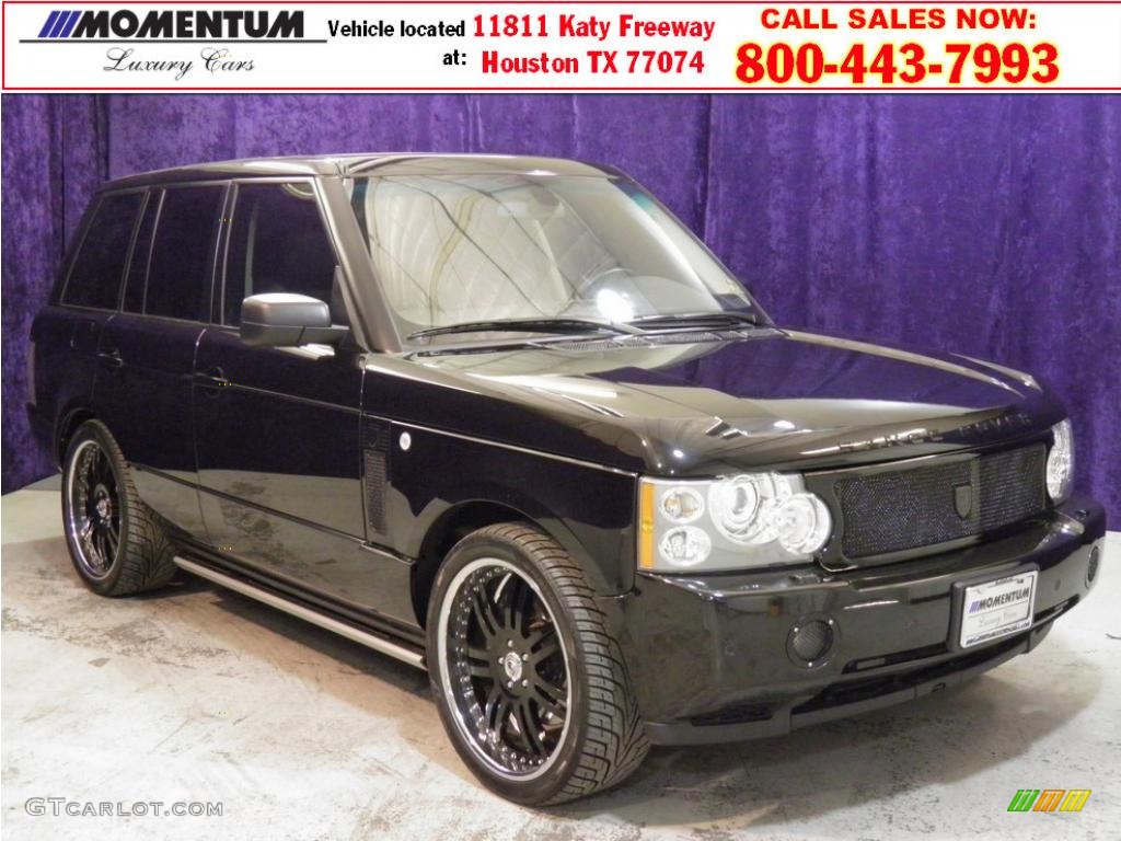 2008 Range Rover V8 Supercharged - Java Black Pearlescent / Jet Black photo #1