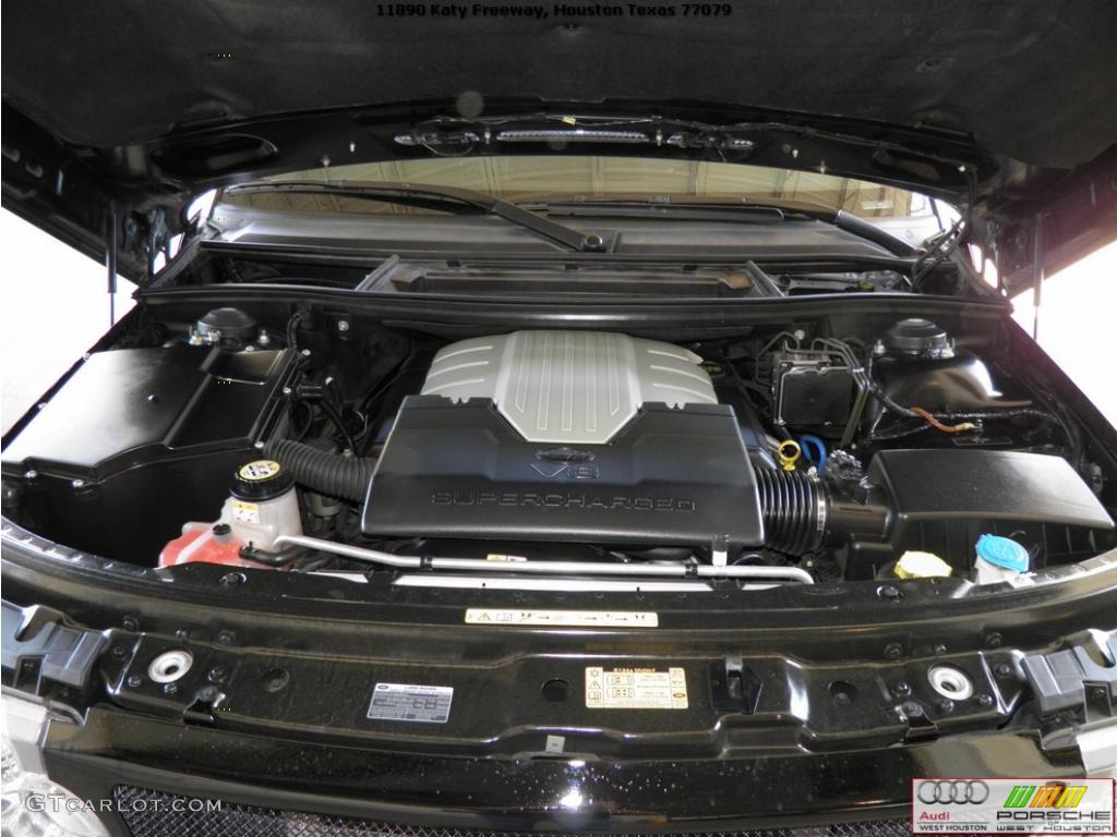 2008 Range Rover V8 Supercharged - Java Black Pearlescent / Jet Black photo #18