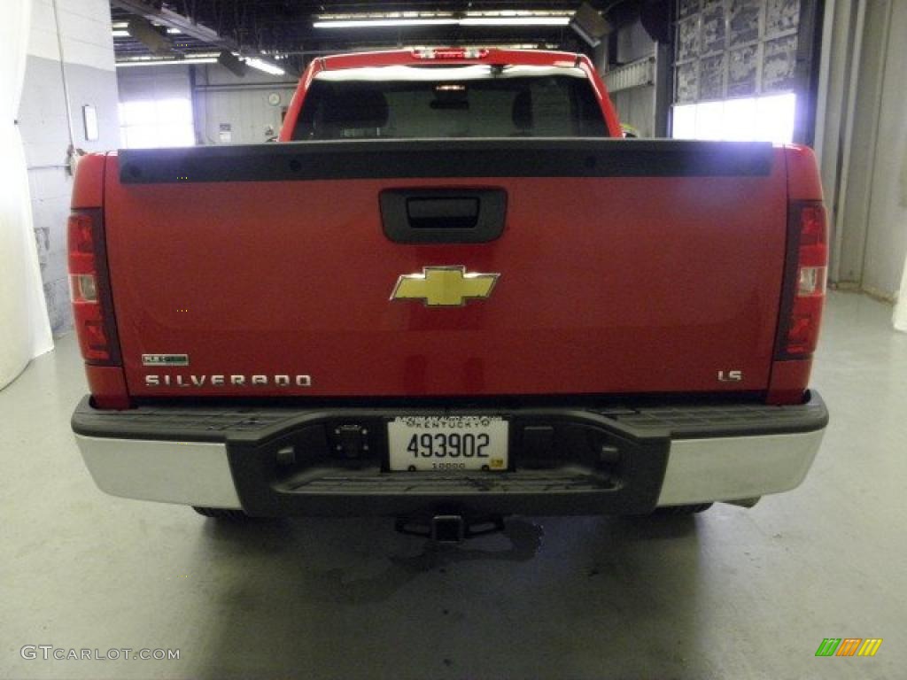 2010 Silverado 1500 Regular Cab - Victory Red / Dark Titanium photo #10