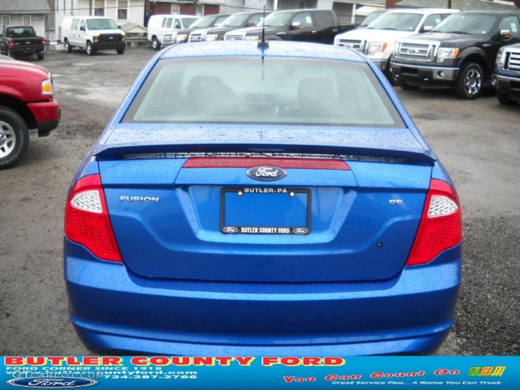 2011 Fusion SE - Blue Flame Metallic / Charcoal Black photo #4