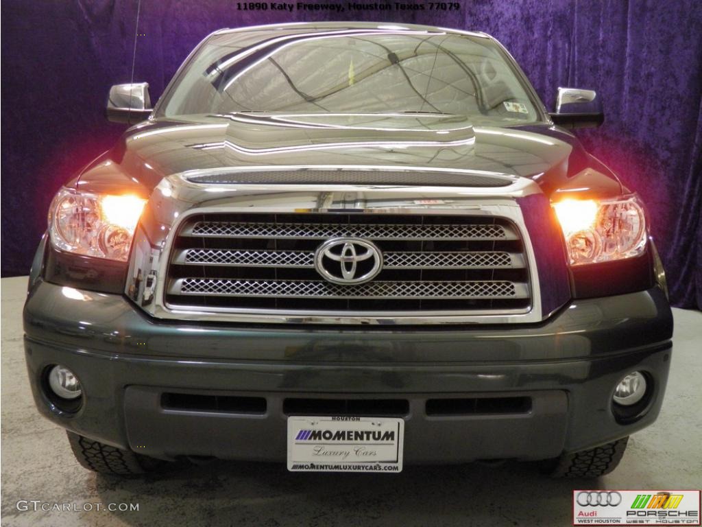 2008 Tundra Limited CrewMax 4x4 - Timberland Green Mica / Red Rock photo #18