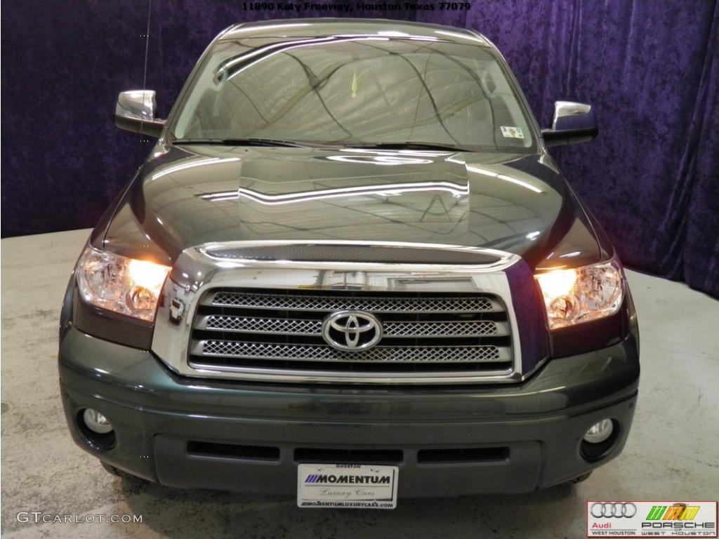 2008 Tundra Limited CrewMax 4x4 - Timberland Green Mica / Red Rock photo #19