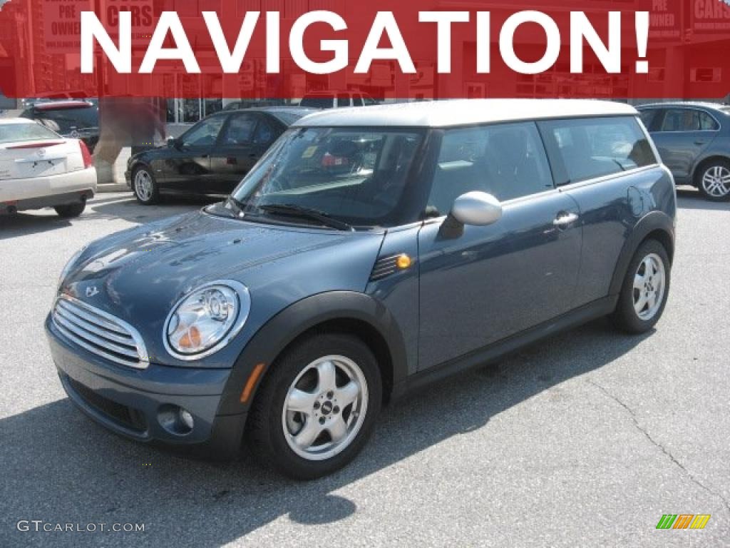 2010 Cooper Clubman - Horizon Blue Metallic / Grey/Carbon Black photo #1