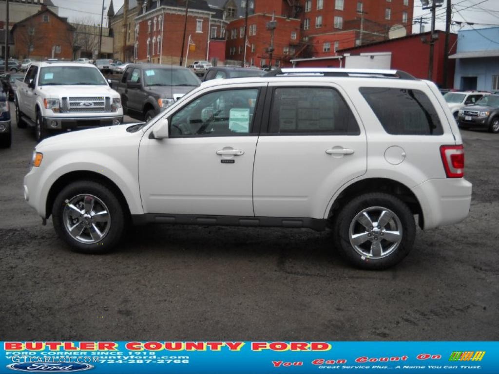 2011 Escape Limited V6 4WD - White Suede / Charcoal Black photo #6