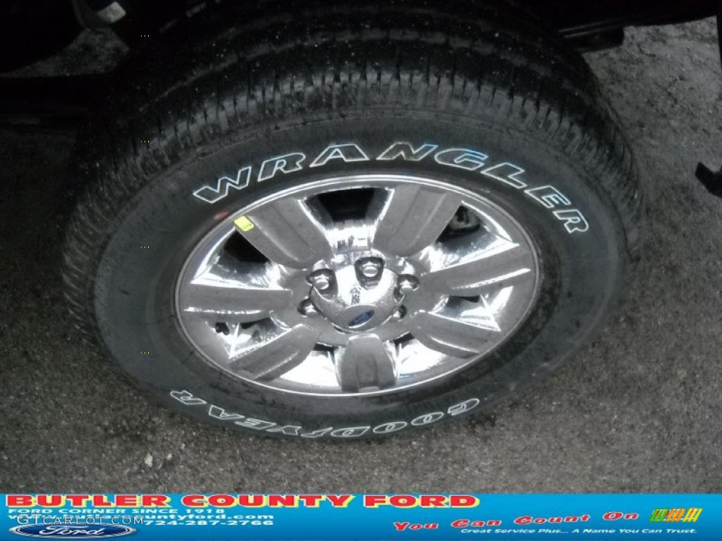 2011 F150 XLT SuperCab 4x4 - Dark Blue Pearl Metallic / Steel Gray photo #14
