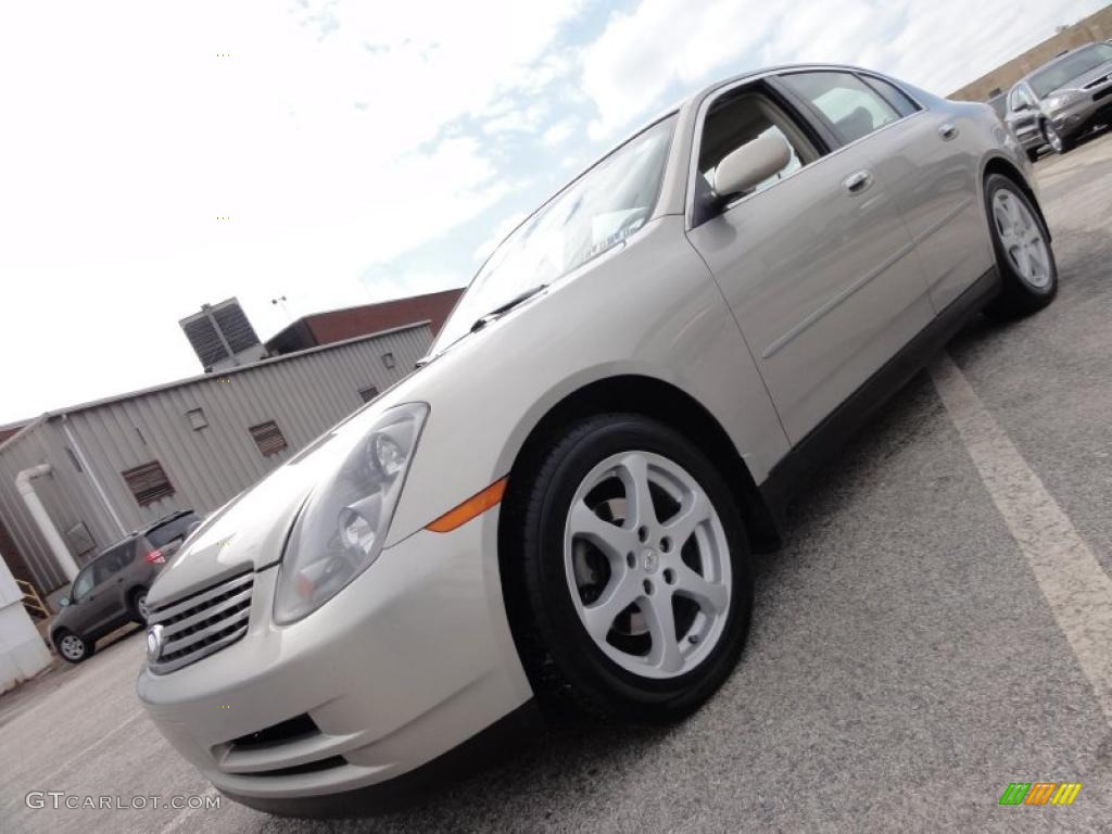 2004 G 35 x Sedan - Desert Platinum Metallic / Willow photo #1