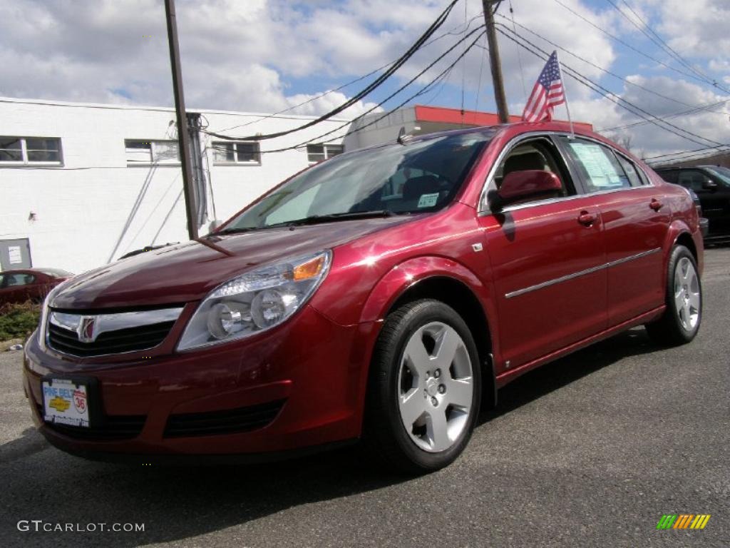 2008 Aura XE 3.5 - Red Jewel / Tan photo #1