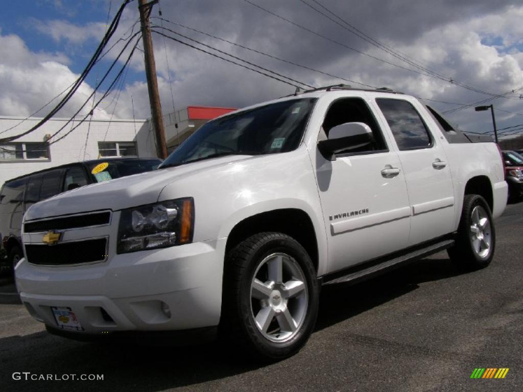 2008 Avalanche LT 4x4 - Summit White / Ebony photo #1