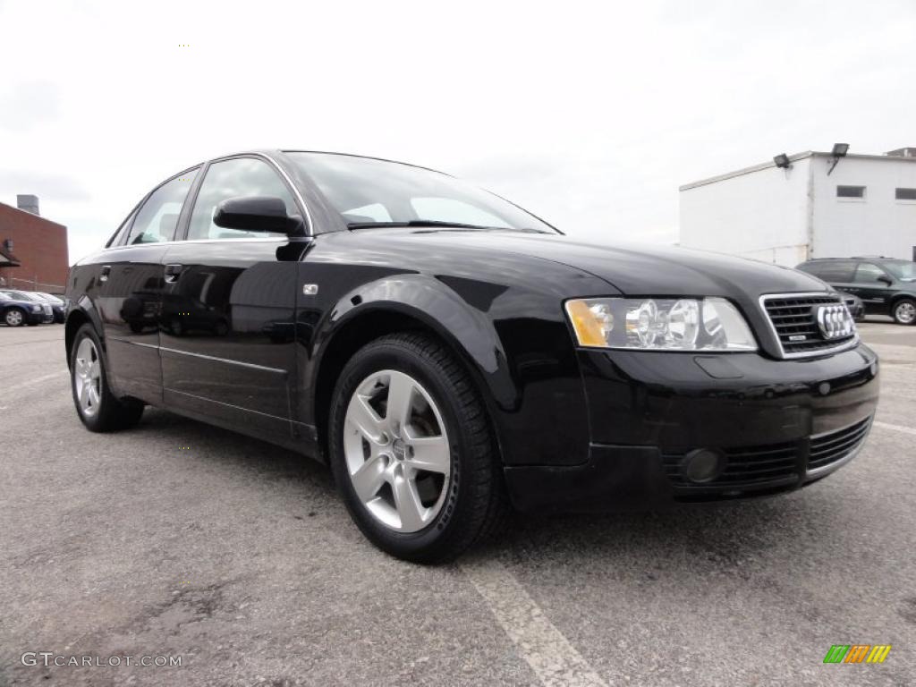 Brilliant Black 2004 Audi A4 3.0 quattro Sedan Exterior Photo #46588536