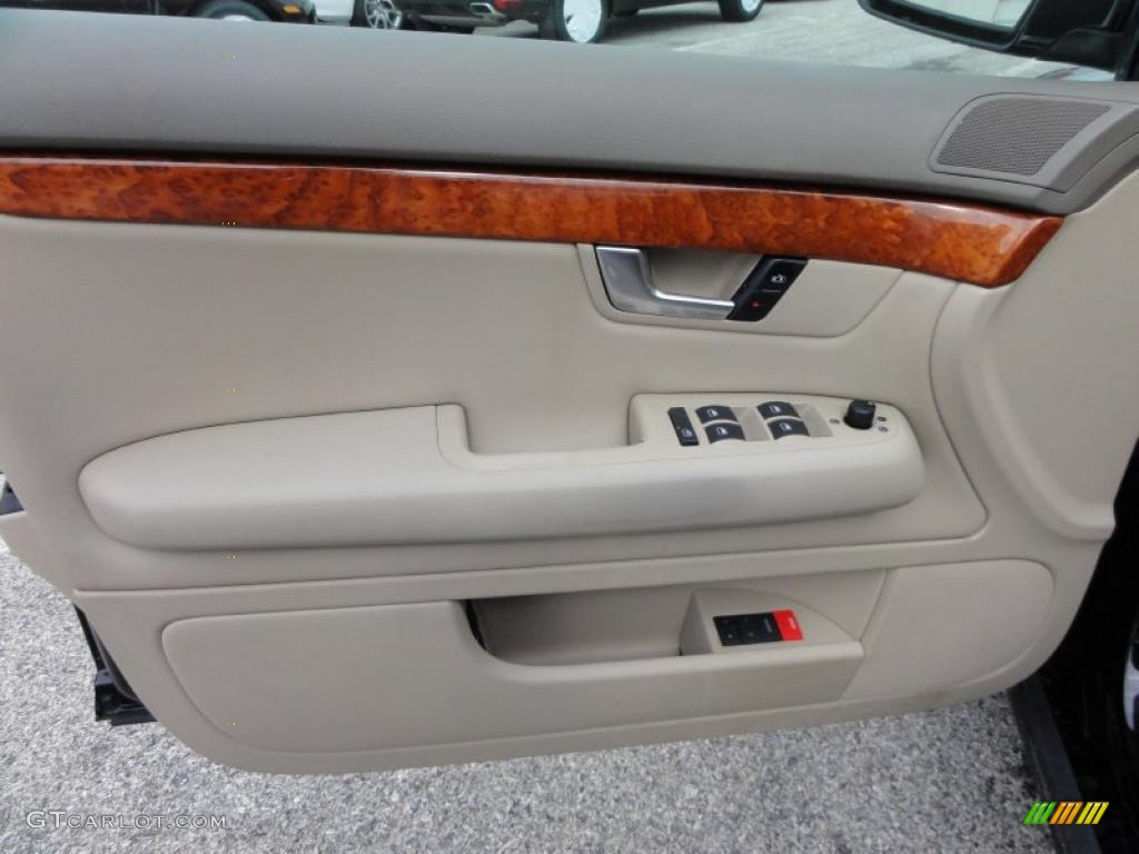 2004 Audi A4 3.0 quattro Sedan Beige Door Panel Photo #46588590