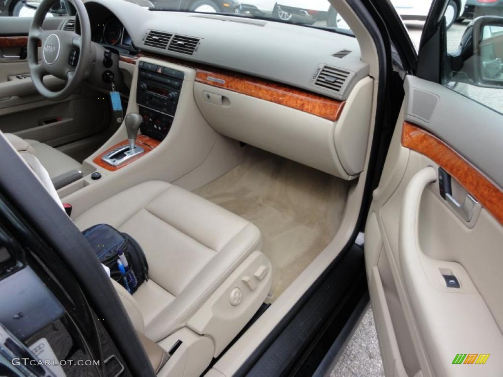 2004 Audi A4 3.0 quattro Sedan Beige Dashboard Photo #46588614