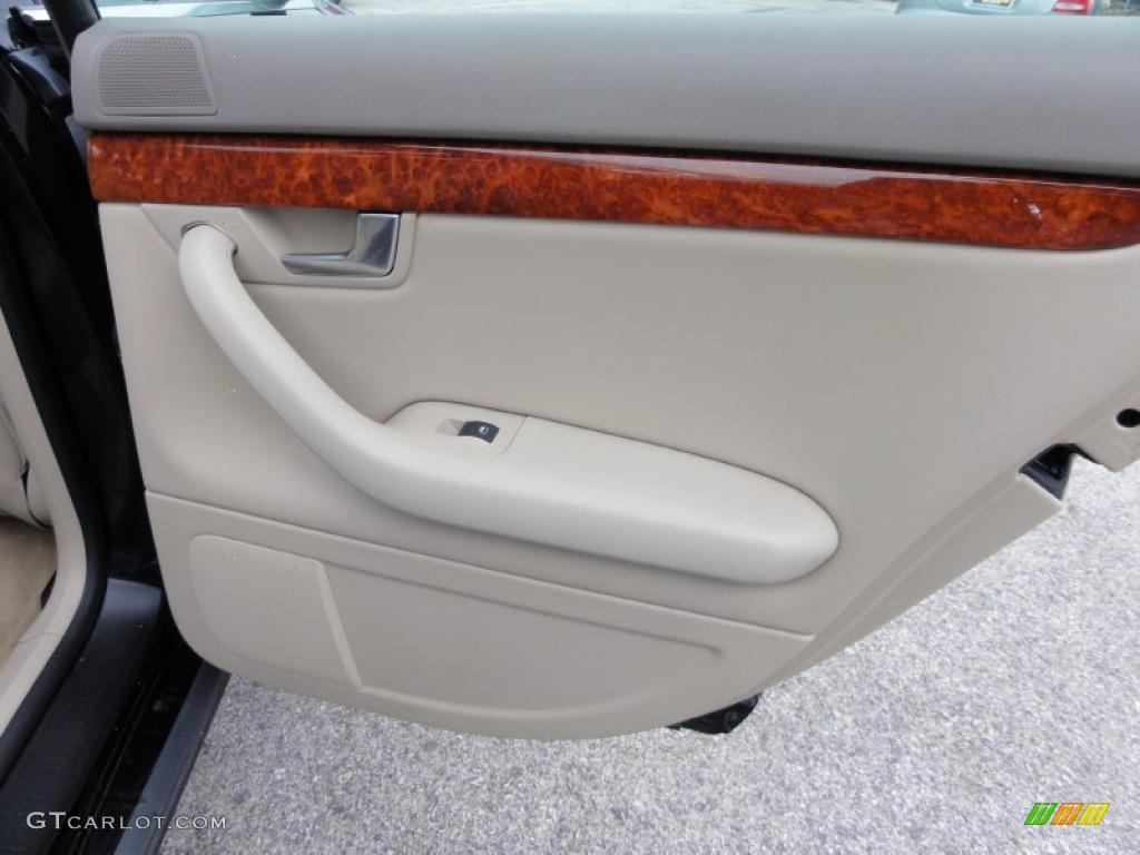 2004 Audi A4 3.0 quattro Sedan Beige Door Panel Photo #46588647