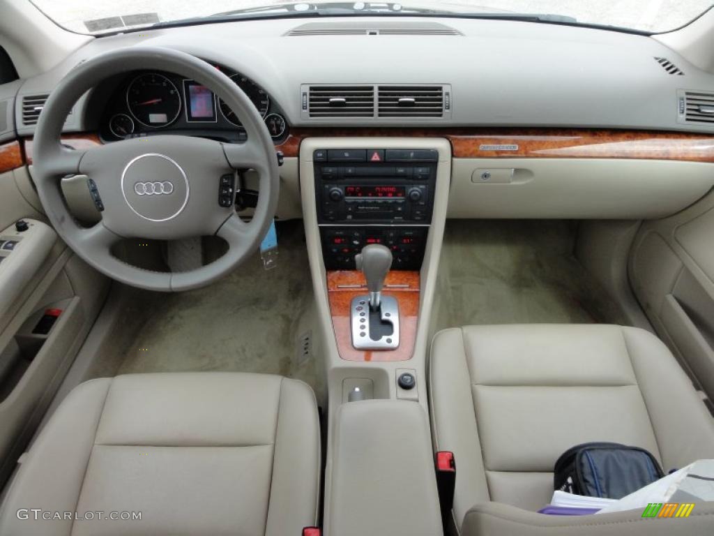2004 Audi A4 3.0 quattro Sedan Beige Dashboard Photo #46588668