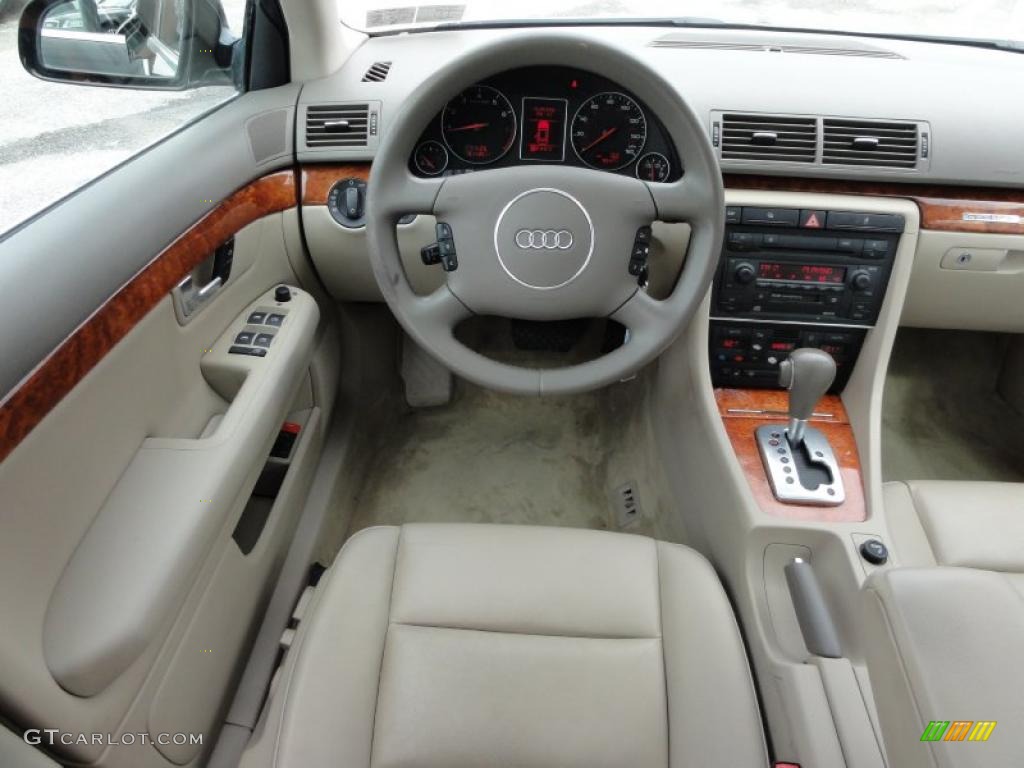 2004 Audi A4 3.0 quattro Sedan Beige Dashboard Photo #46588674