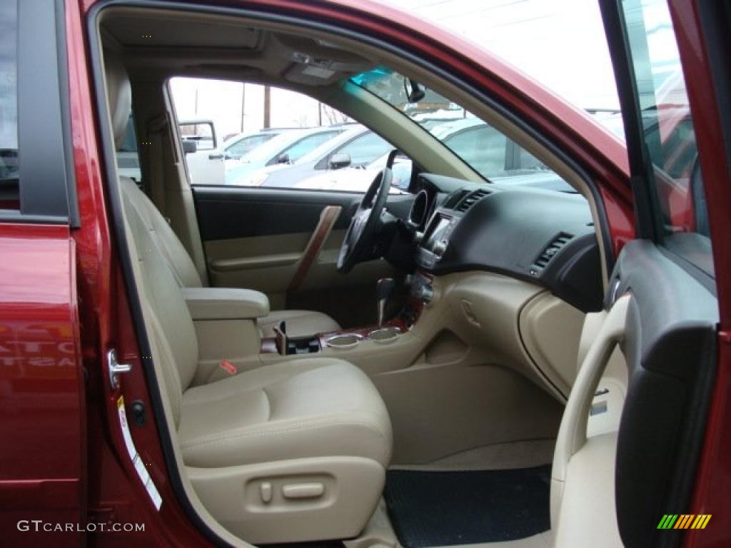 Sand Beige Interior 2010 Toyota Highlander Limited 4WD Photo #46589709