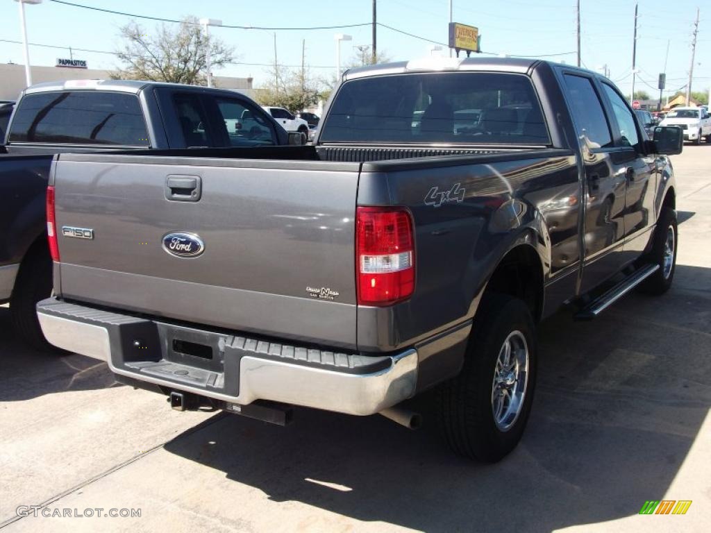 2006 F150 XLT SuperCrew 4x4 - Dark Shadow Grey Metallic / Medium/Dark Flint photo #4