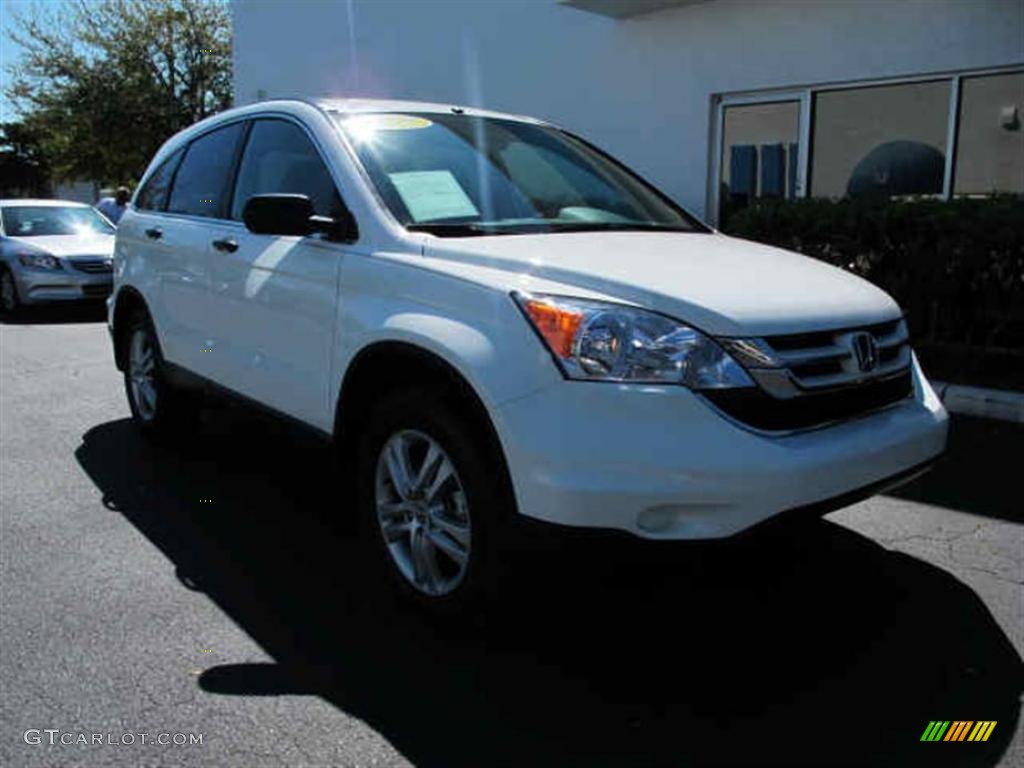 2010 CR-V EX - Taffeta White / Gray photo #1