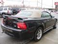 2003 Black Ford Mustang V6 Convertible  photo #2