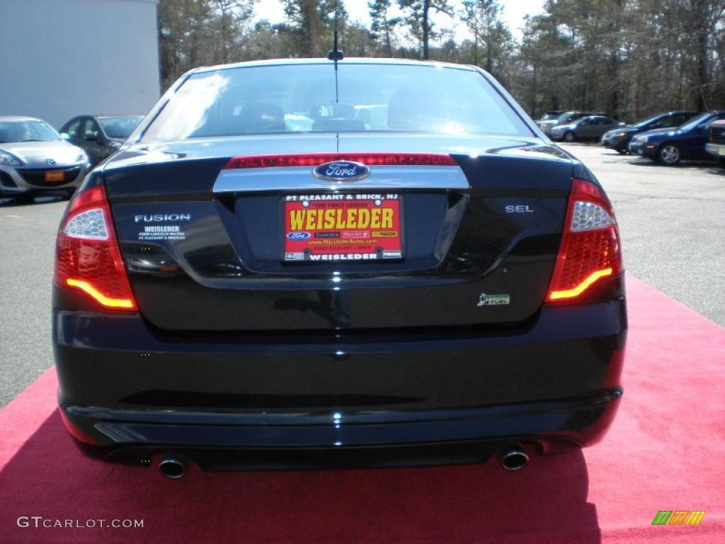 2010 Fusion SEL V6 - Tuxedo Black Metallic / Charcoal Black photo #7