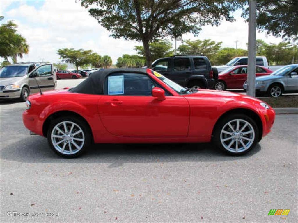 True Red 2006 Mazda MX-5 Miata Sport Roadster Exterior Photo #46594658