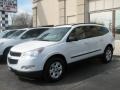 2009 Summit White Chevrolet Traverse LS AWD  photo #1