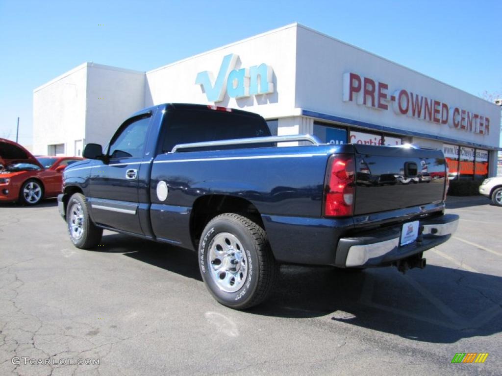 2006 Silverado 1500 Work Truck Regular Cab - Dark Blue Metallic / Dark Charcoal photo #5