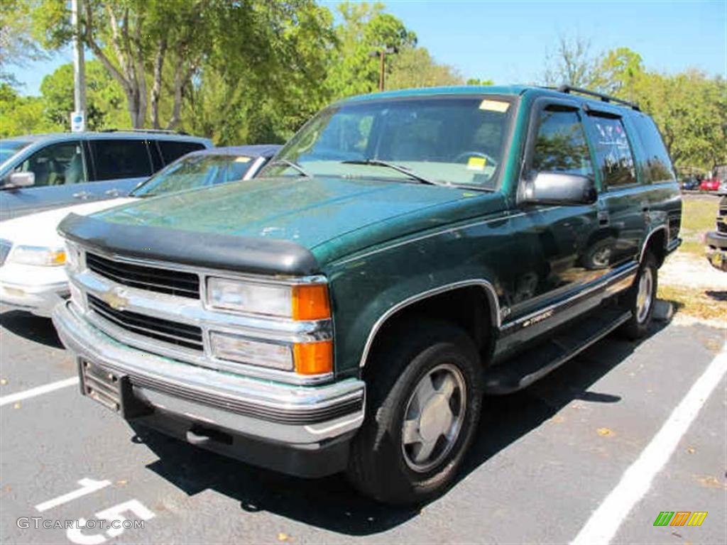 1999 Tahoe LT 4x4 - Emerald Green Metallic / Gray photo #4