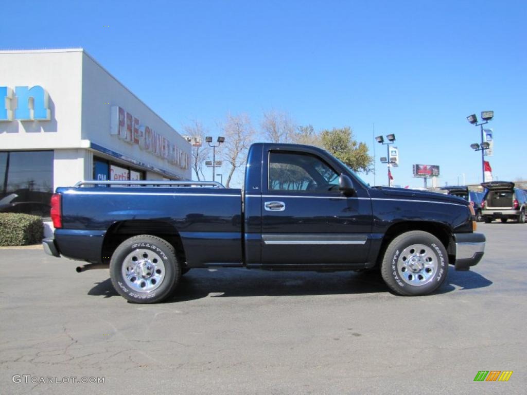 2006 Silverado 1500 Work Truck Regular Cab - Dark Blue Metallic / Dark Charcoal photo #8