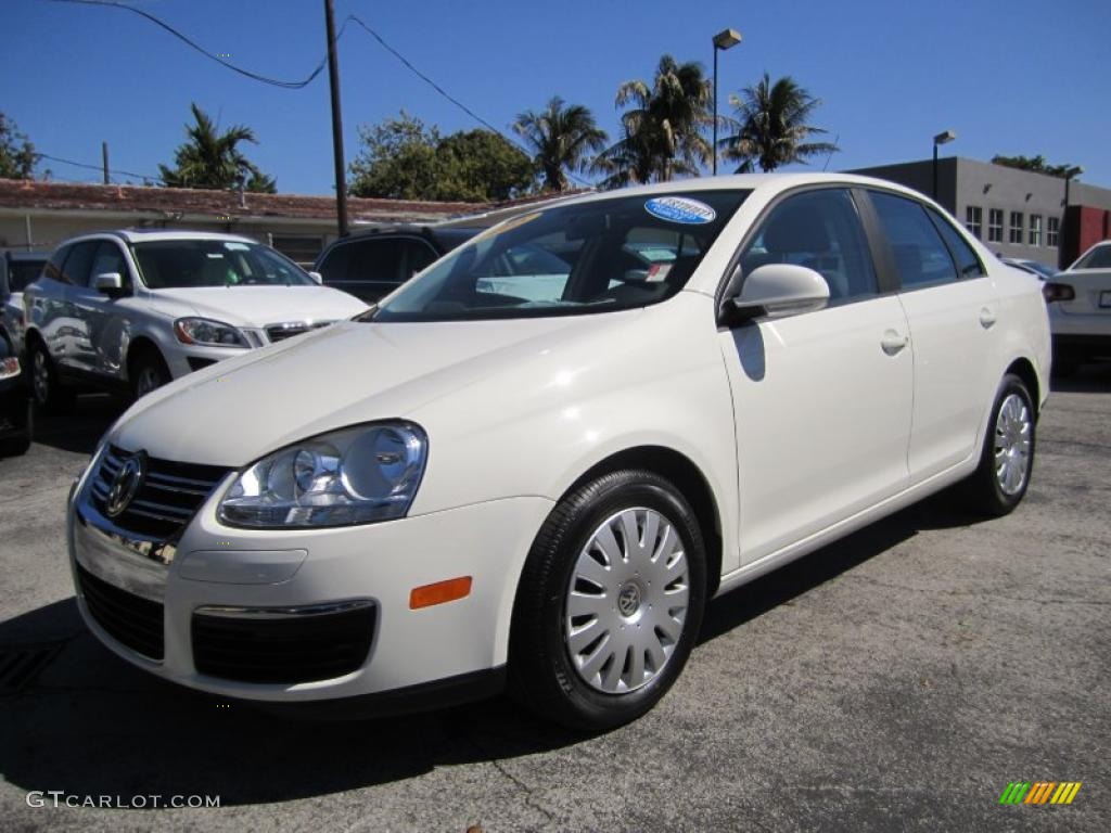 2008 Jetta S Sedan - Campanella White / Anthracite Black photo #1