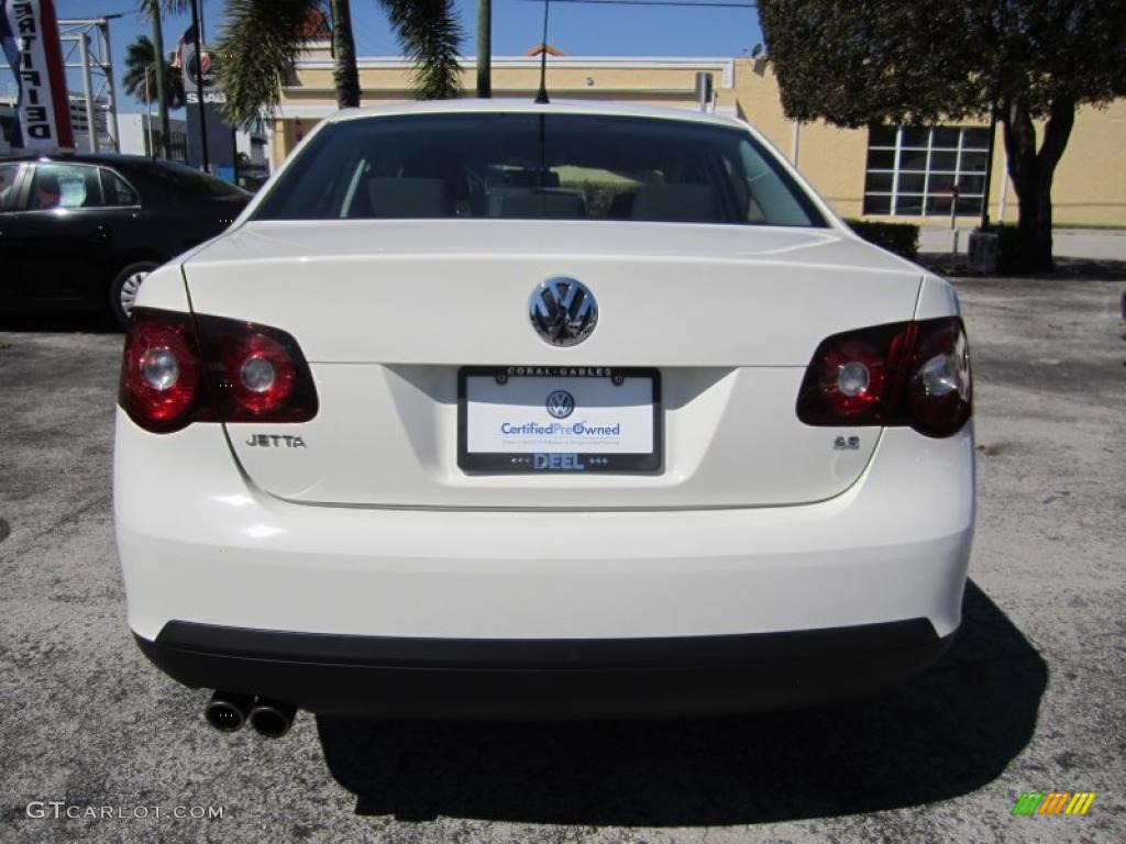 2008 Jetta S Sedan - Campanella White / Anthracite Black photo #4