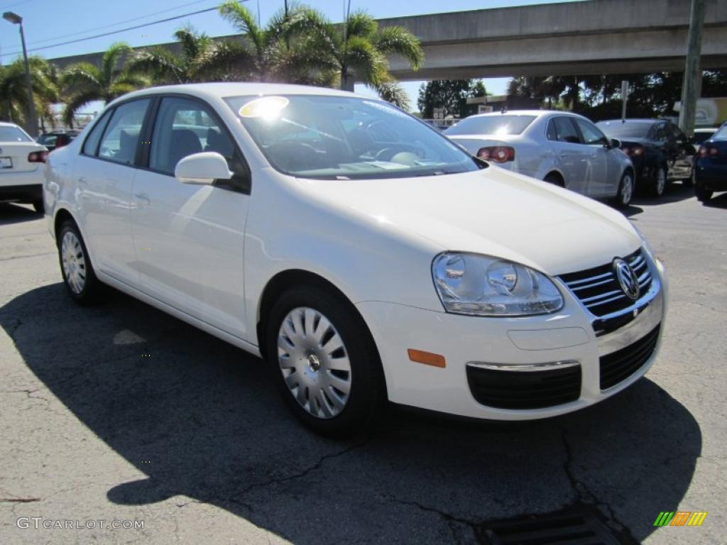 2008 Jetta S Sedan - Campanella White / Anthracite Black photo #7