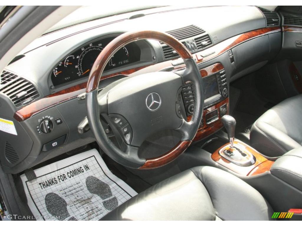 Charcoal Interior 2005 Mercedes-Benz S 500 4Matic Sedan Photo #46597334